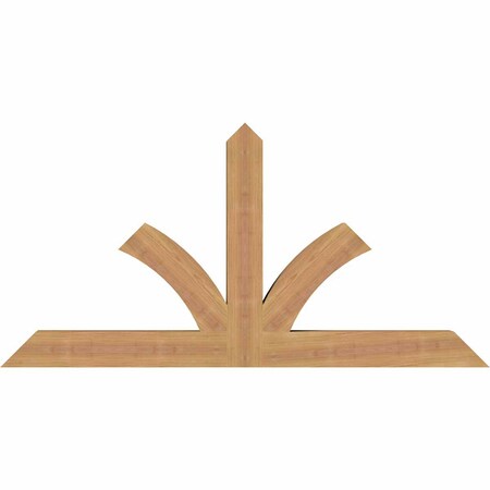 Ekena Millwork Richland Timber Gable Bracket, Western Red Cedar, 48"W x 24"H x 3 1/2"D x 3 1/2"F, 12/12 Pitch GBW048X24X0404RIC00SWR